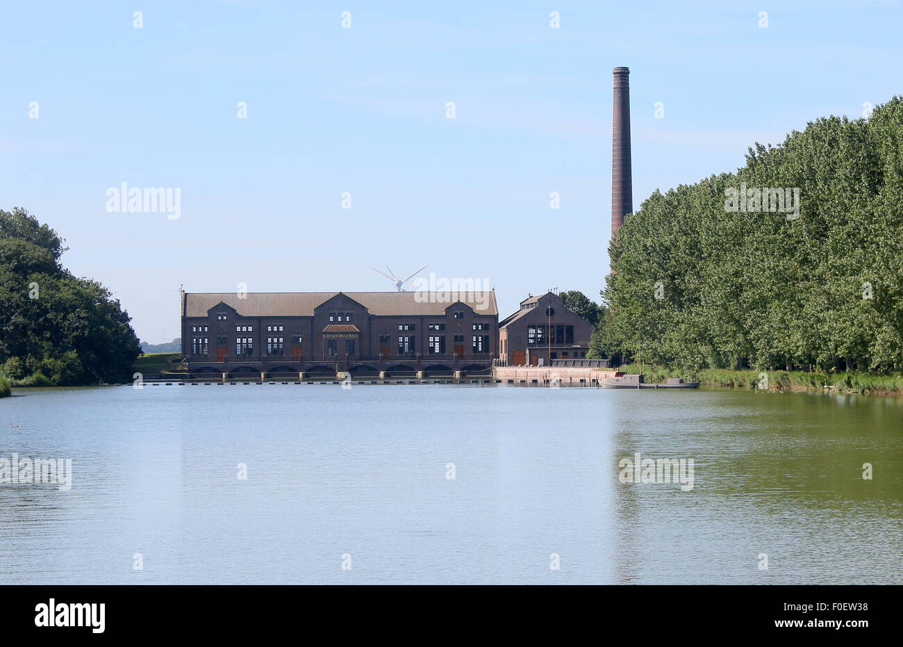 DF Woudagemaal,  largest operational steam-powered pumping station in the world at Lemmer, Netherlands, UNESCO World Heritage Stock Photo