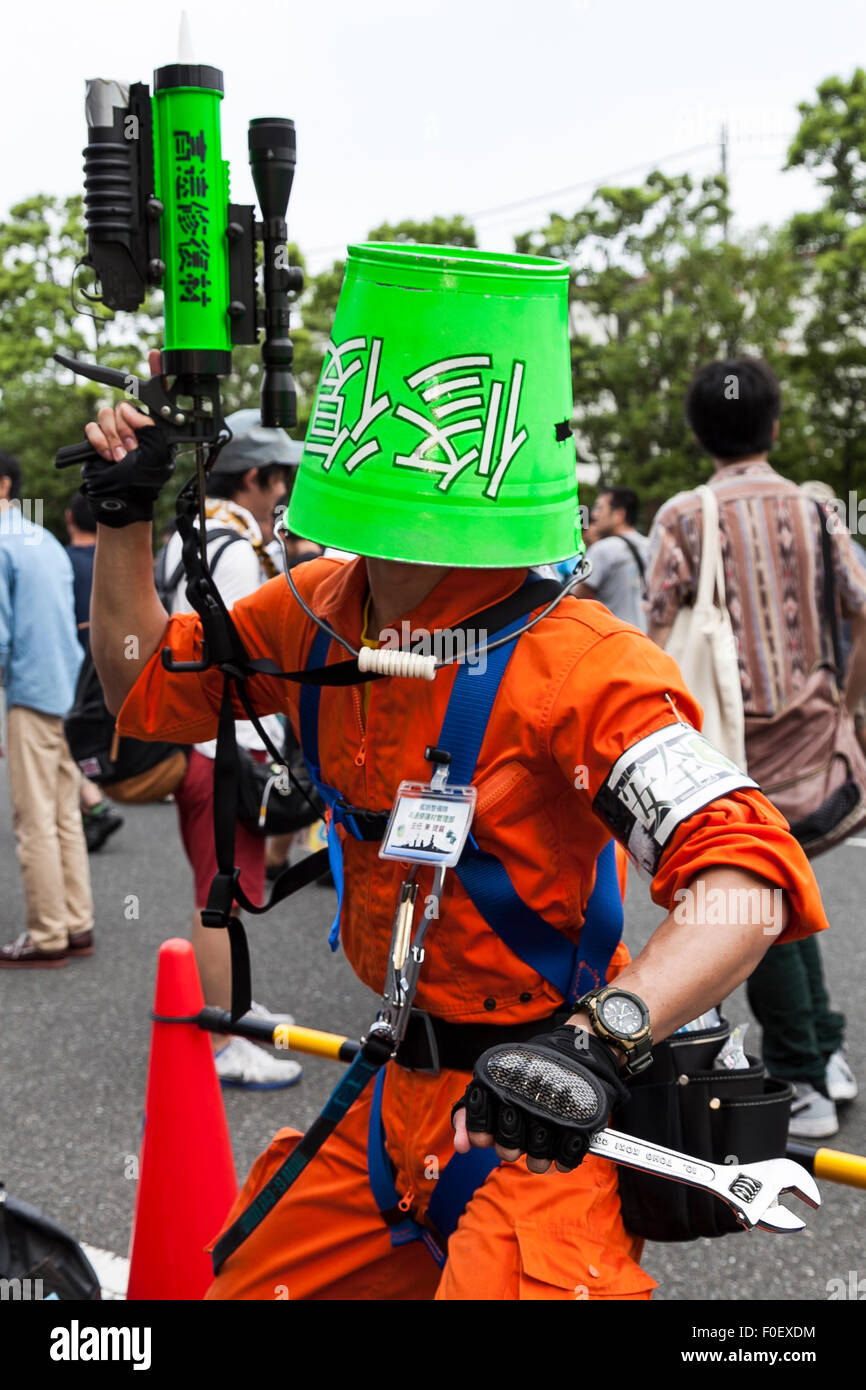 Tokyo, Japan. 14th August, 2015. A cosplayer poses for a picture during ...