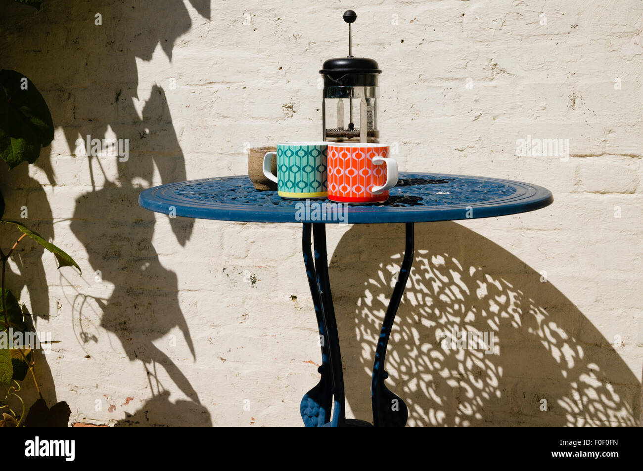 Morning Coffee In The Sunshine Stock Photo 86381561 Alamy