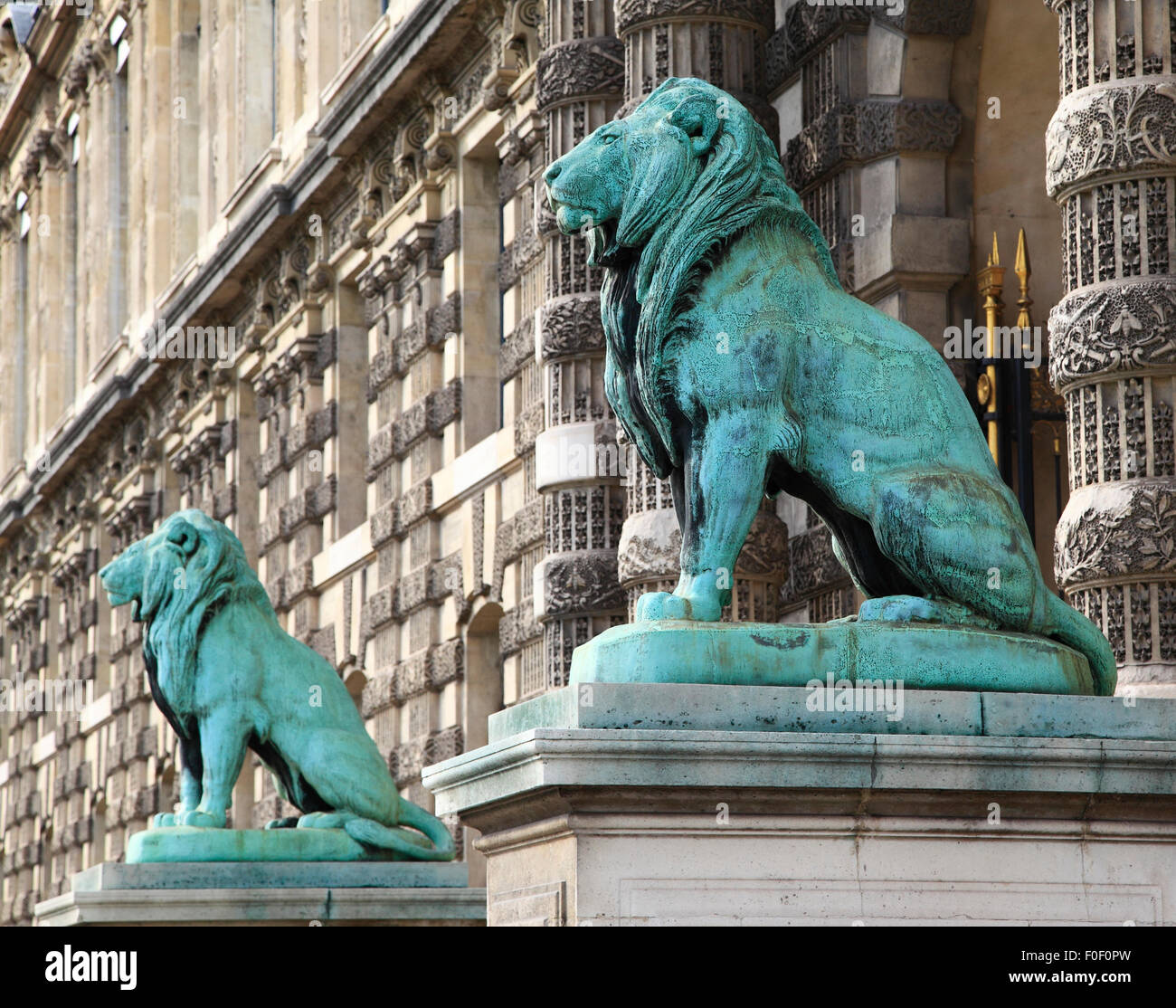 Porte des Lions, Musee du Louvre, Paris, France, Europe Stock Photo - Alamy