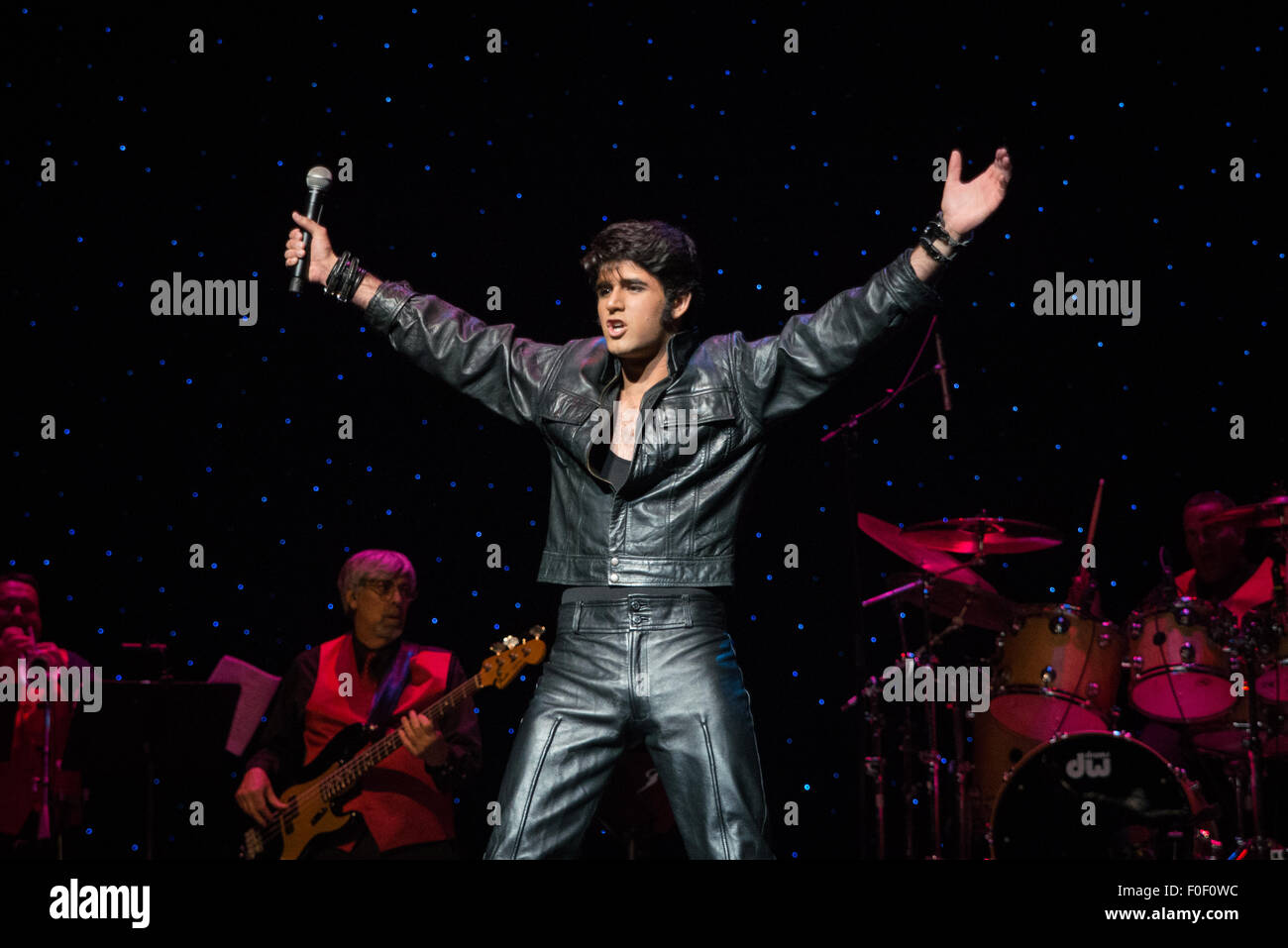 Josh Davis  Sulphur Springs, Texas  USA at The 2015 Ultimate Elvis Tribute Artist Contest August 11 - 12 -13 2015 Orpheum Theatre, Memphis Tennessee Stock Photo