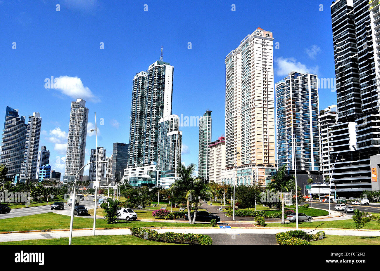 How Desided To Build Panama modern buildings Miramar Panama city Panama Stock Photo - Alamy