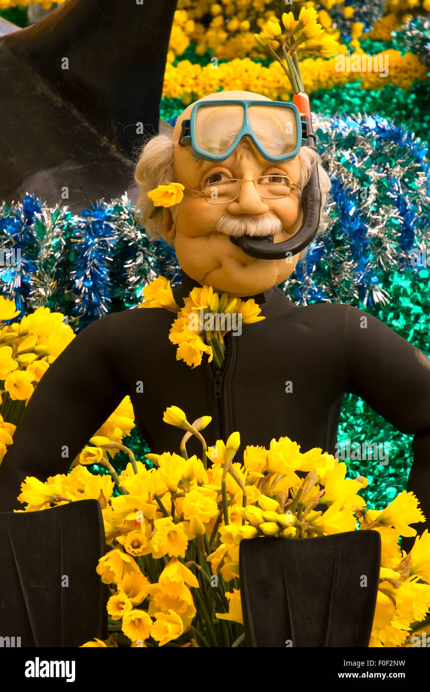 Grand Floral Street Parade float, Daffodil Festival, Washington