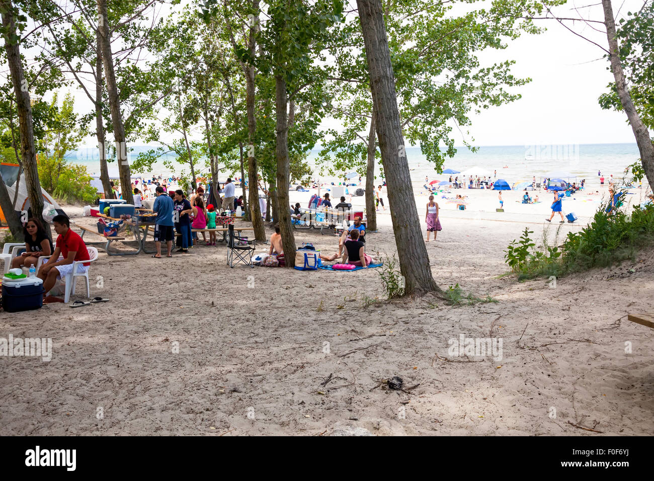 Wasaga Beach Provincial park in Ontario; Canada, the Worlds longest