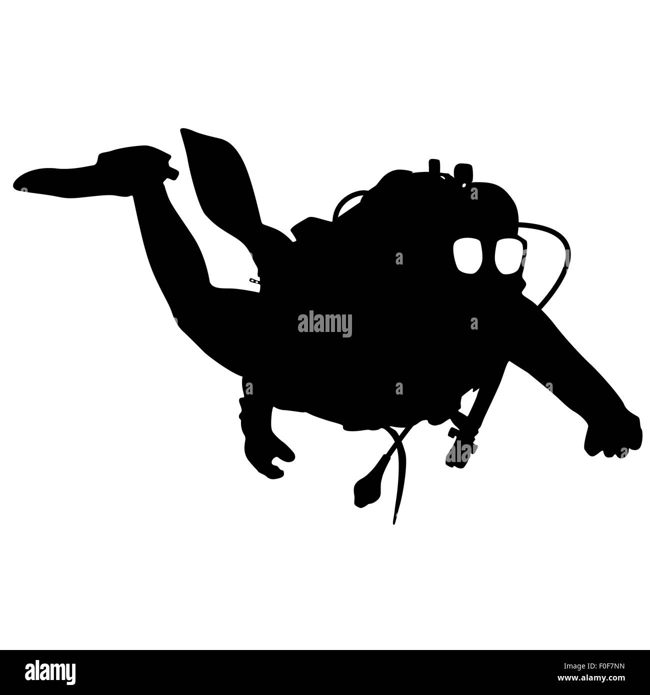 Navy diver silhouette snorkeling hi-res stock photography and images ...
