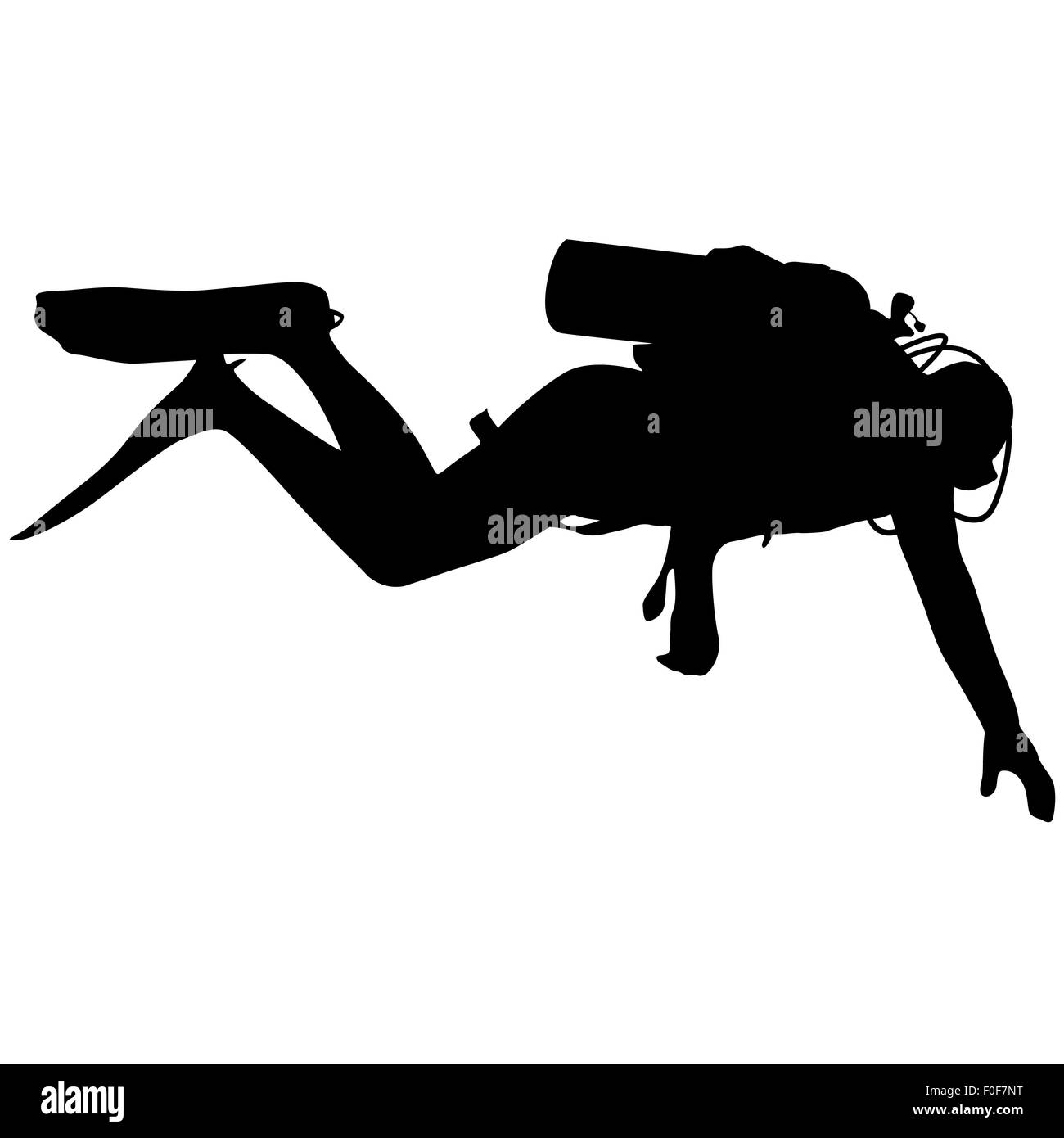 Navy diver silhouette snorkeling hi-res stock photography and images ...