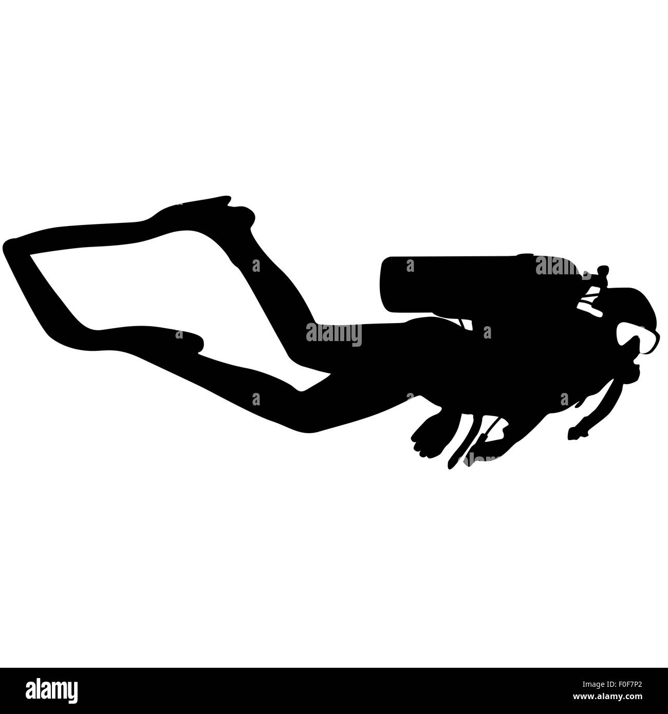 Navy diver silhouette snorkeling hi-res stock photography and images ...