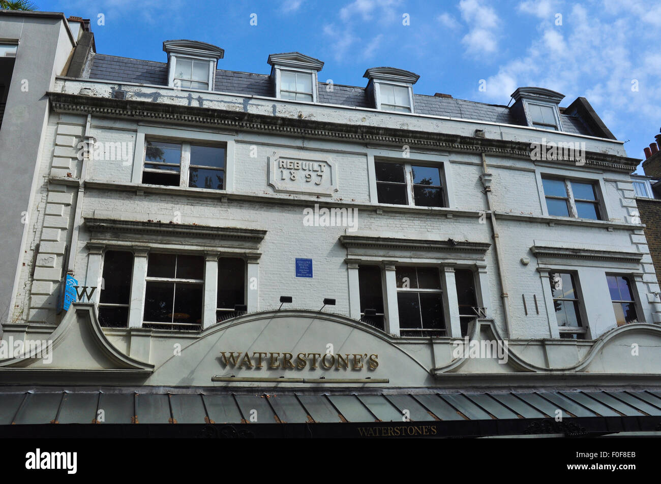 Waterstone's book shop, former site of Collins Music Hall 18621958