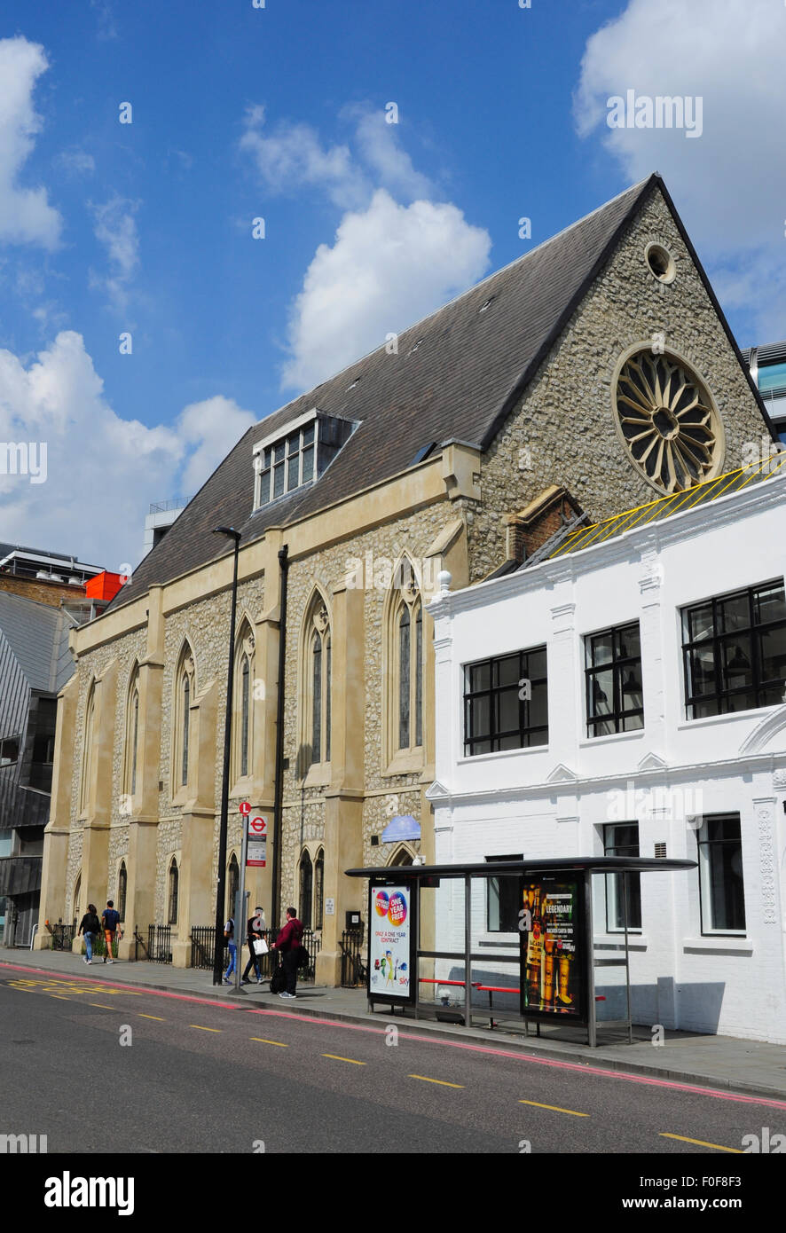 Ethiopian Christian Fellowship Church in the United Kingdom, King's Cross Road Elevation, London, England, UK Stock Photo