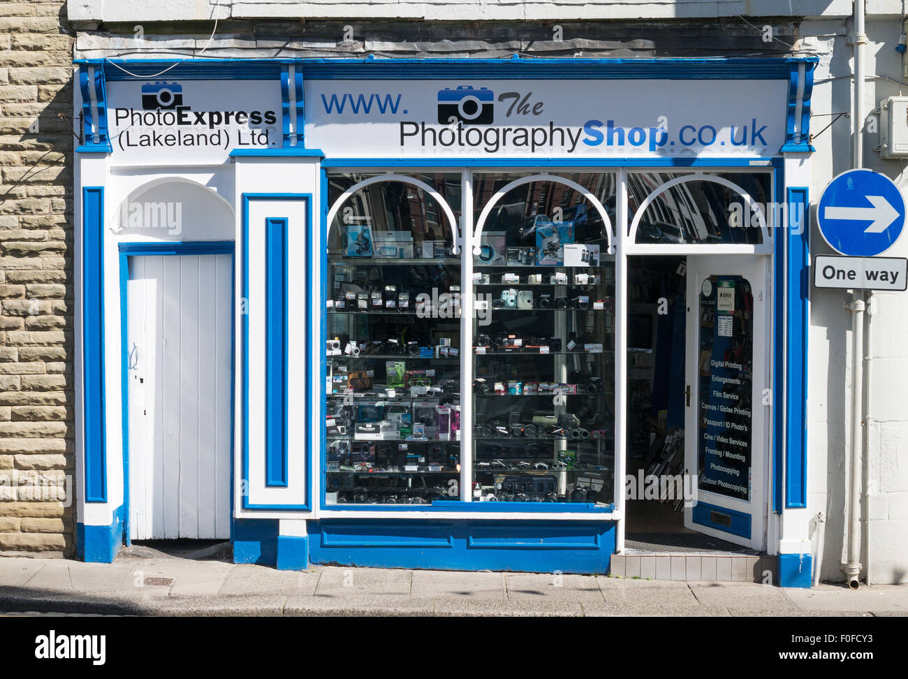 The Photography Shop, Ulverston, South Lakeland, Cumbria, England, UK Stock Photo