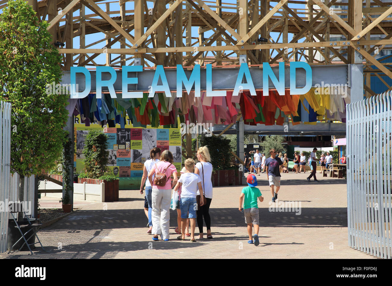 The regenerated Dreamland, the UK's Original Pleasure Park, in Margate