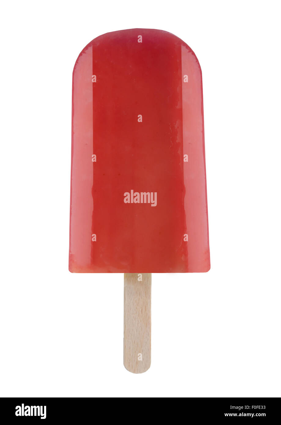 Ice lolly over a white background Stock Photo