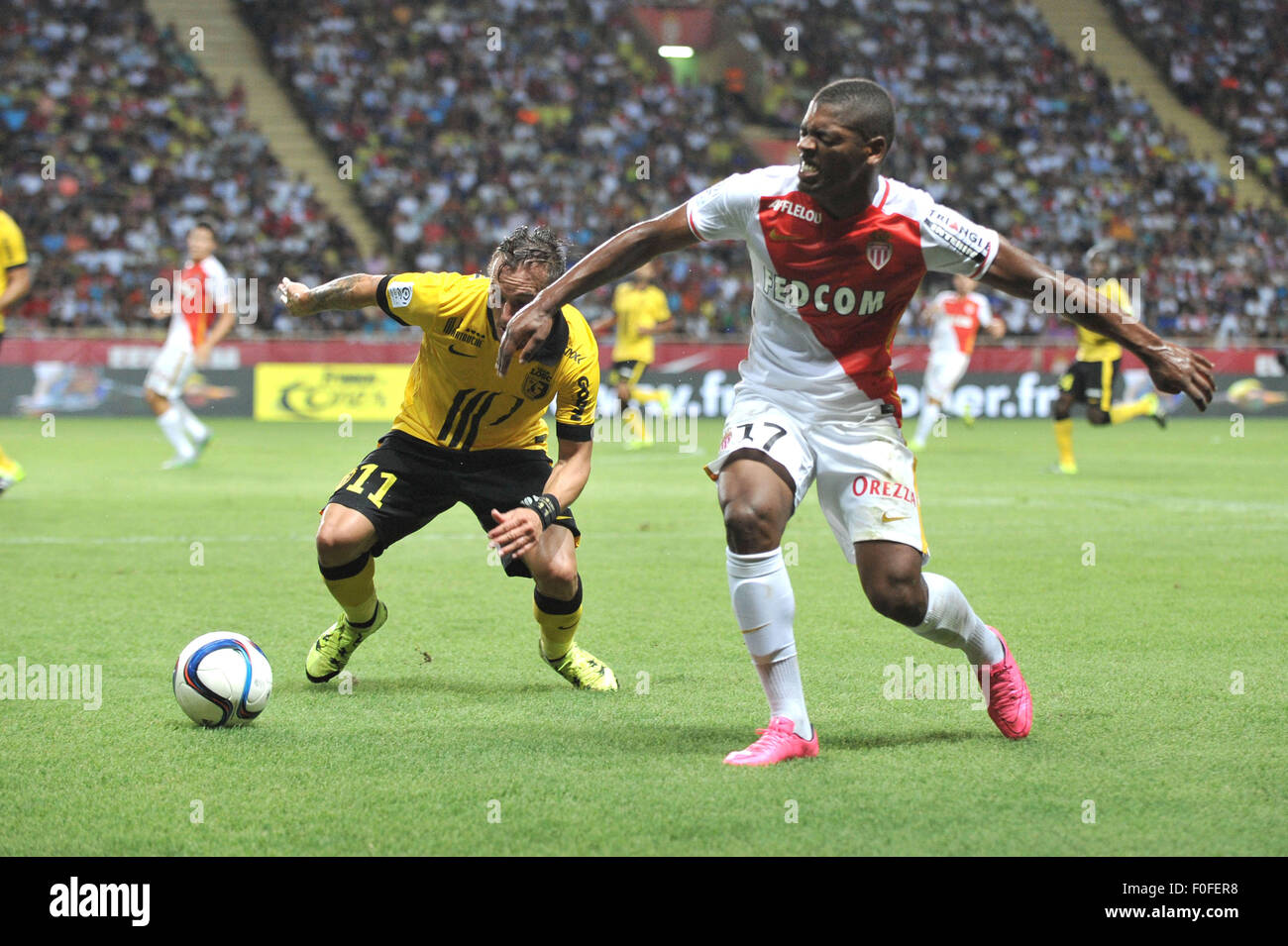 Monaco, France. 14th Aug, 2015. French League 1 football. AS Monaco