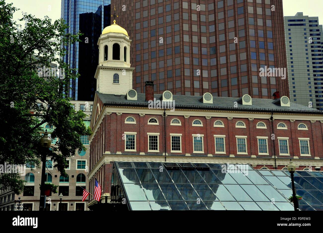 Boston, Massachusetts Historic Faneuil Hall at Quincy Market built in