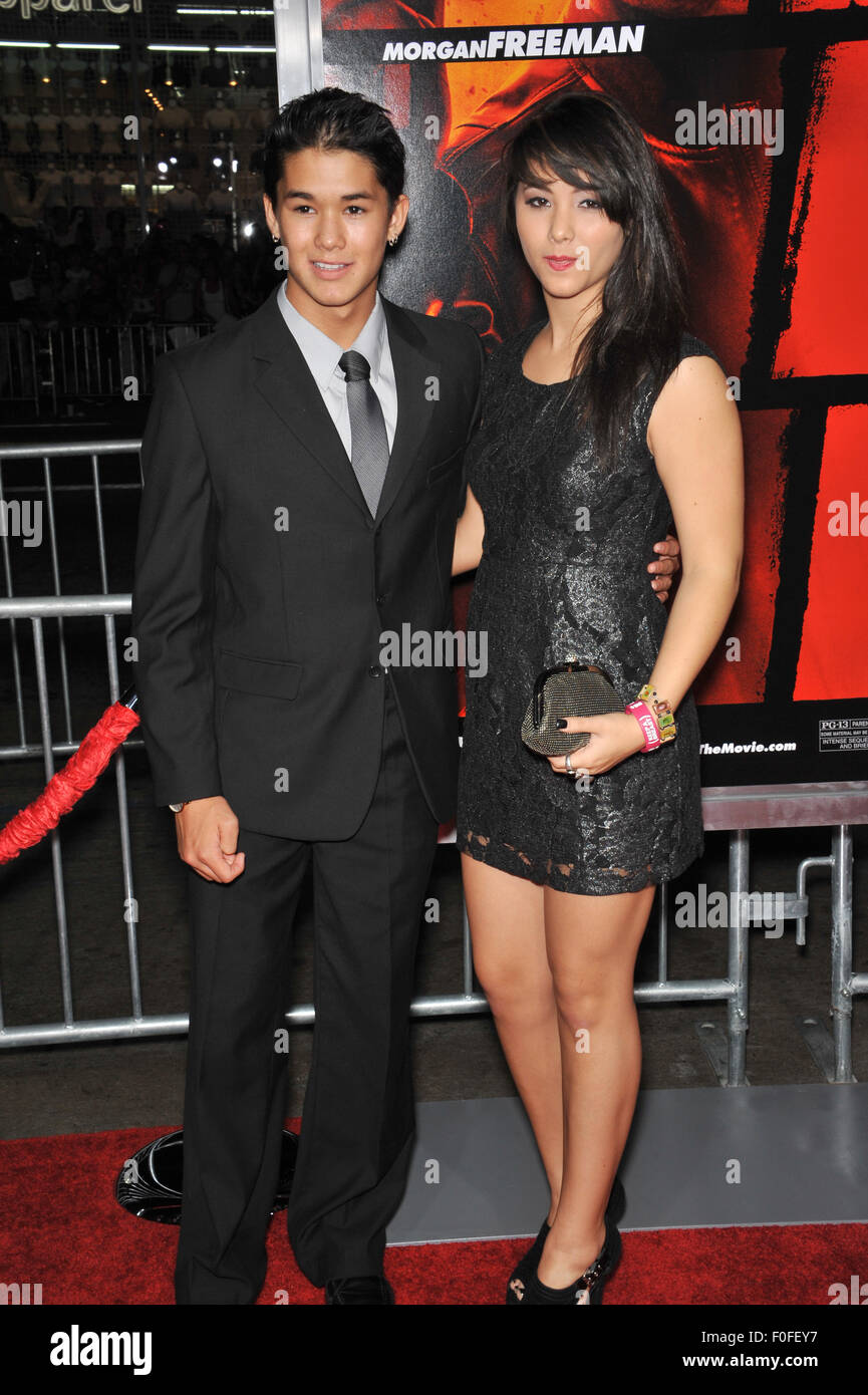 LOS ANGELES, CA - OCTOBER 11, 2010: BooBoo Stewart & Fivel Stewart at the premiere of 'Red' at Grauman's Chinese Theatre, Hollywood. Stock Photo