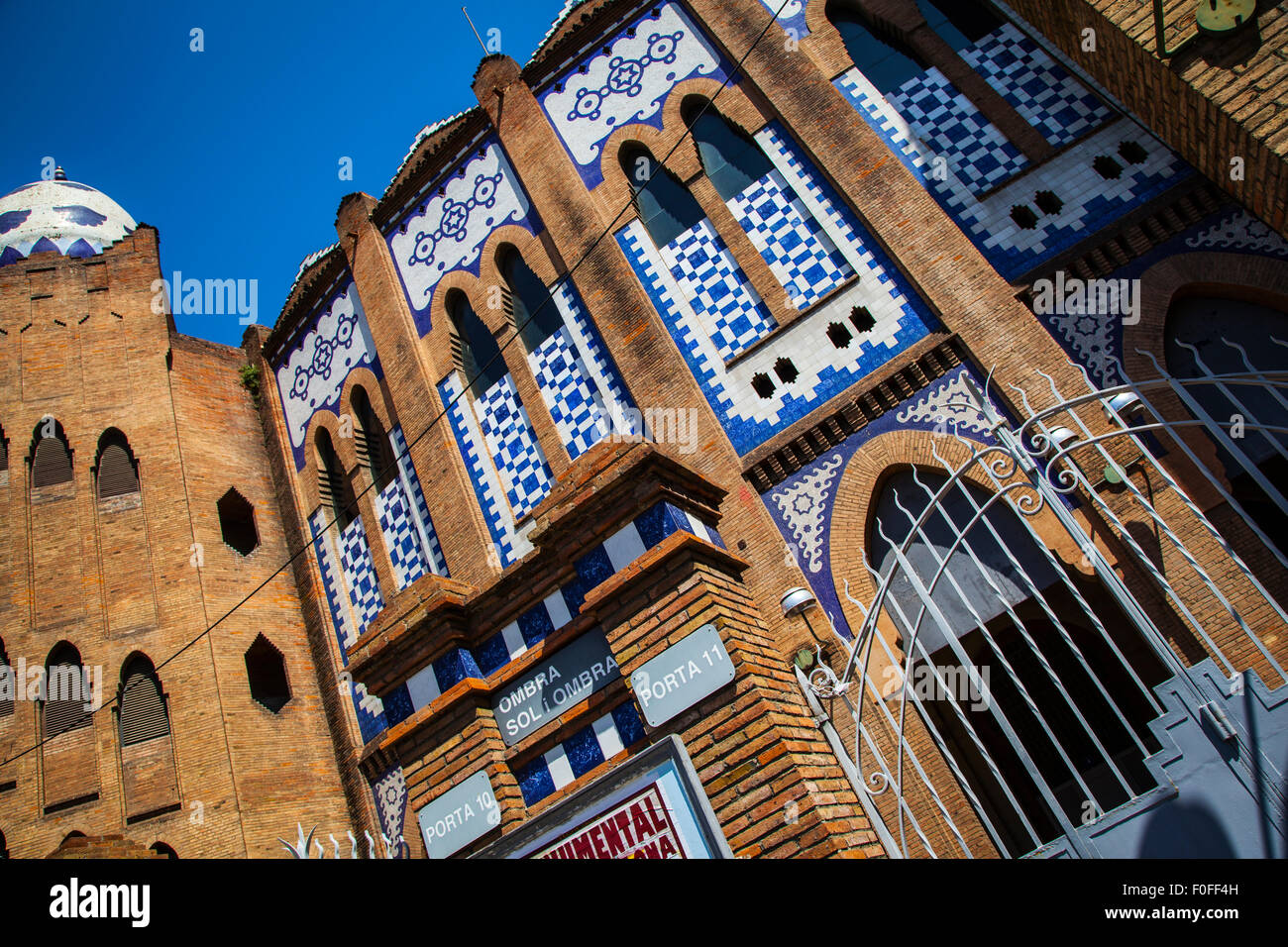 Plaza de Toros Monumental - Bullring of Barcelona, Catalonia, Spain Stock Photo