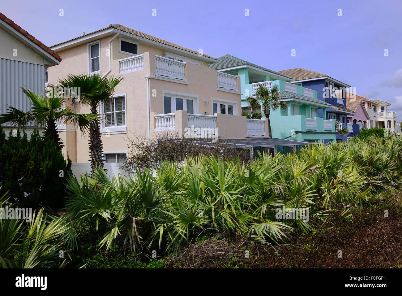 Houses at Coquina Key development, OrmondbytheSea. Florida Stock
