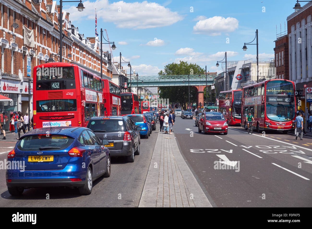 Brixton Road in the London Borough of Lambeth, London England United