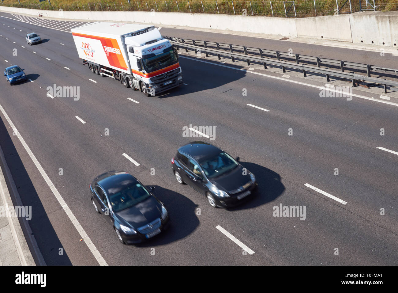 M25 motorway in London Essex England United Kingdom UK Stock Photo