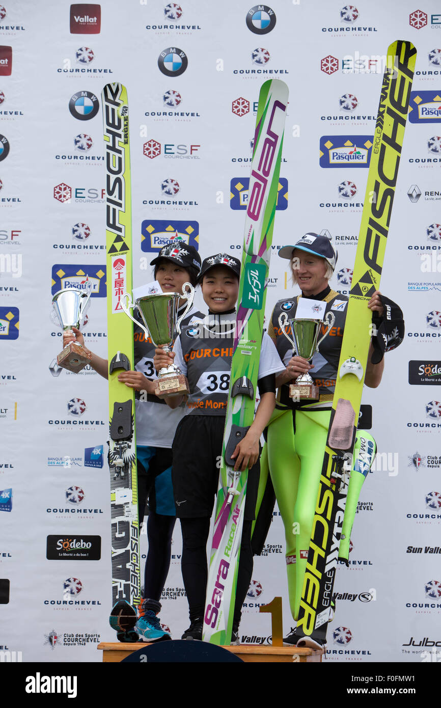 Courchevel, France. 14th Aug, 2015. Ski Jumping World Cup Ladies, Grand