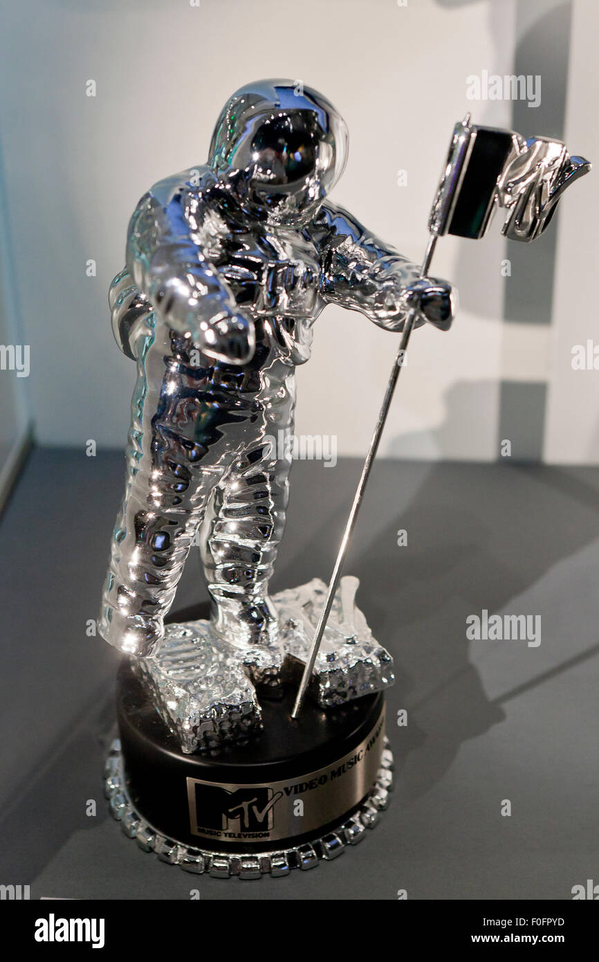 MTV Video Music Award (VMA) trophy 'Moonman' award - USA Stock Photo