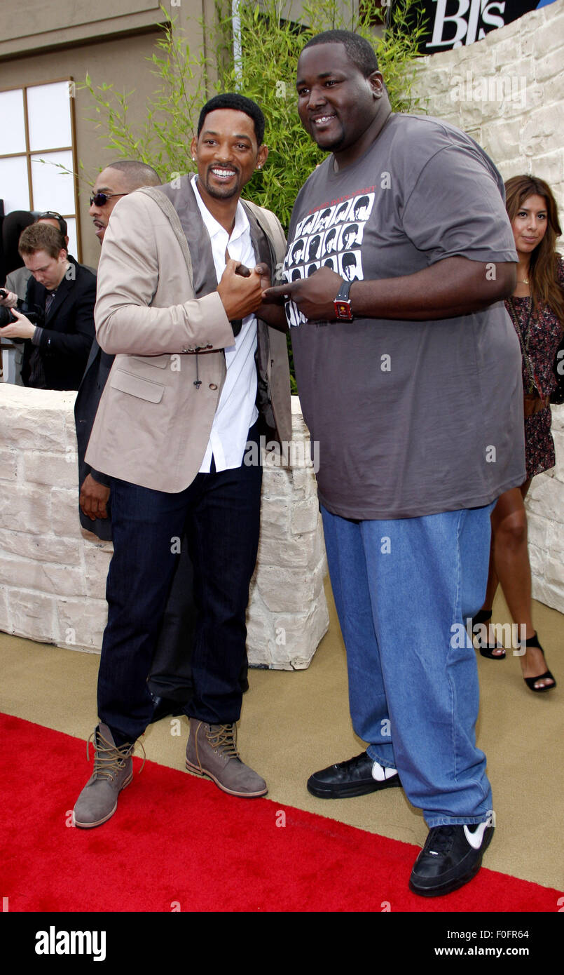 Will Smith and Quinton Aaron at the Los Angeles premiere of 'The Karate  Kid' held at the Mann Village Theater in Westwood, USA Stock Photo - Alamy