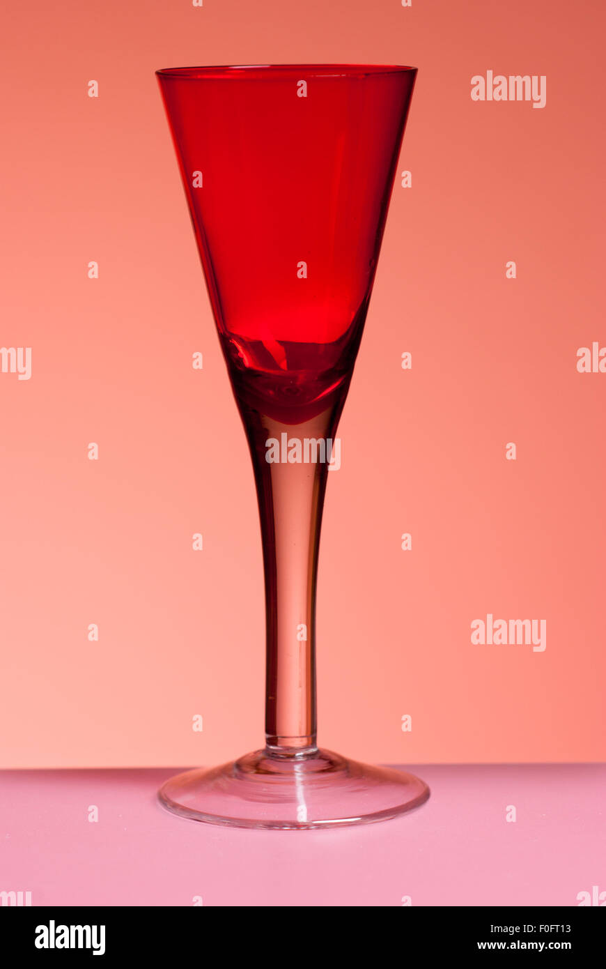 glass of white wine and red wine white background, cin cin , prosit, happy new year, toast Stock Photo