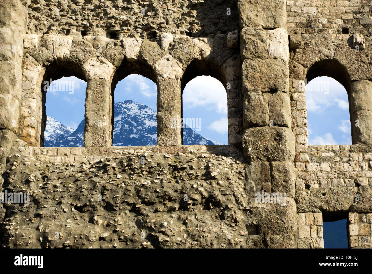 ancient Roman walls and ancient ruins Stock Photo - Alamy