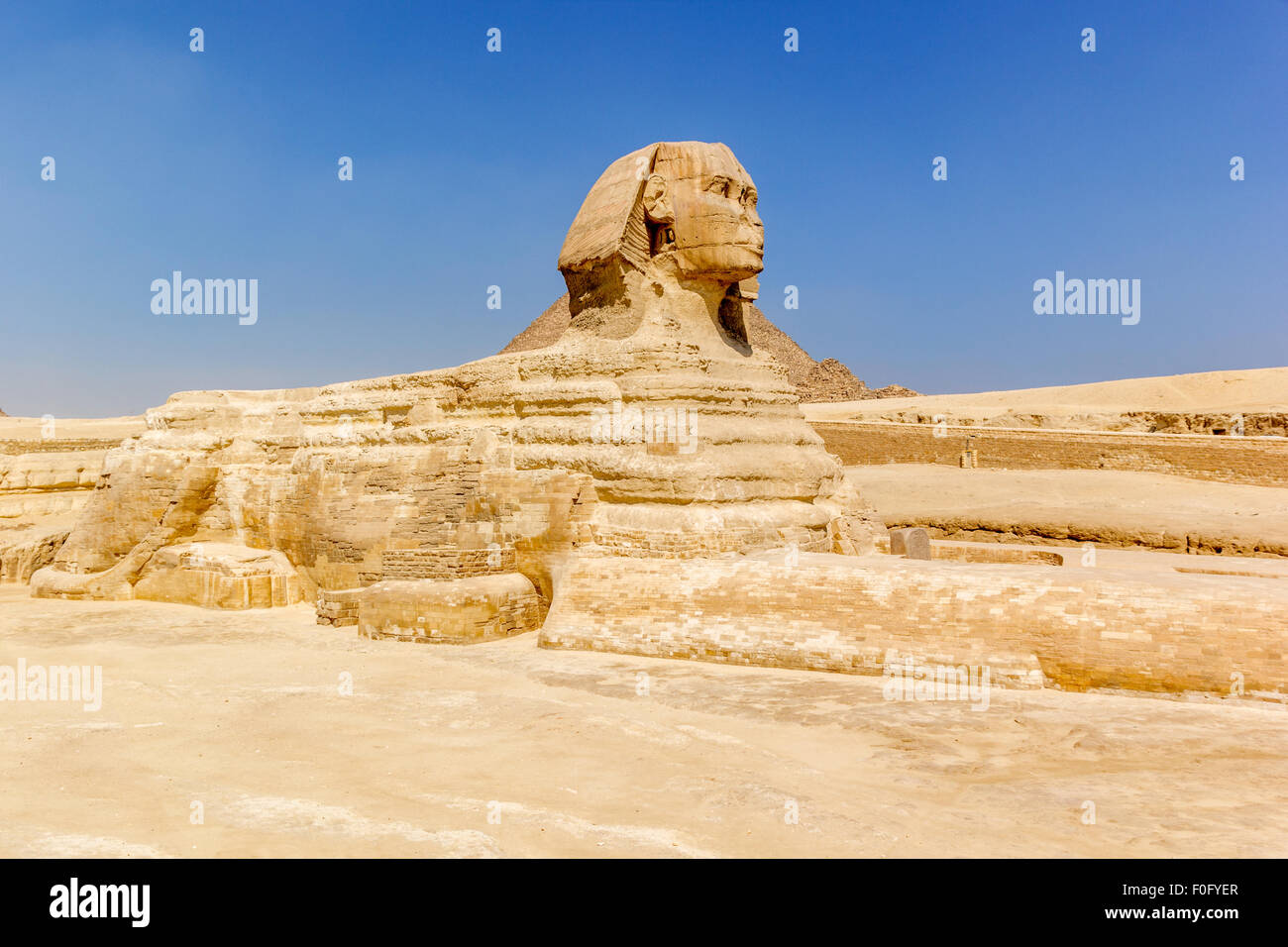 a horizontal view of the Sphinx Giza, Egypt Stock Photo - Alamy