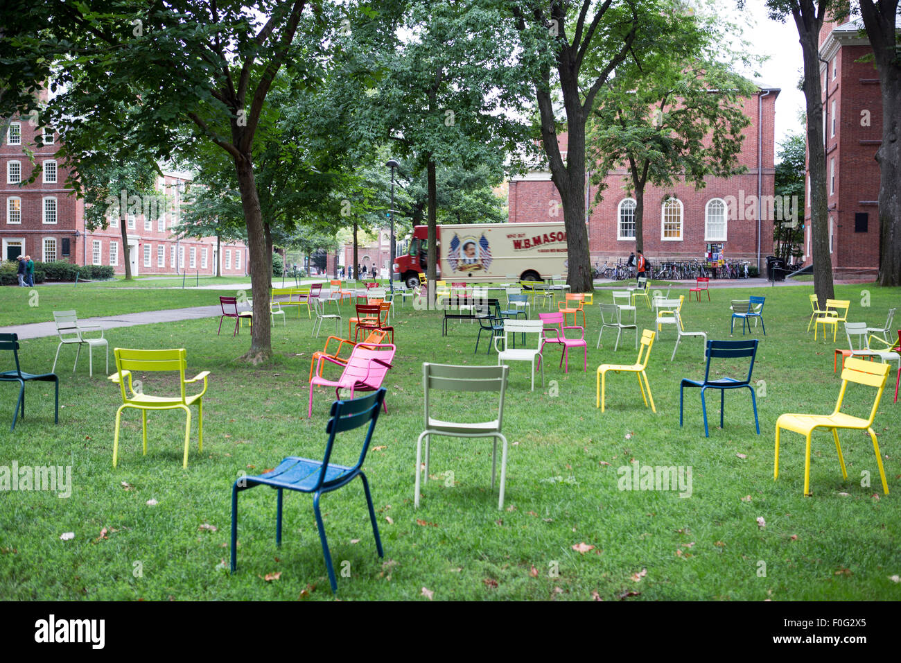 Inside the Harvard square in Cambridge, MA Stock Photo Alamy