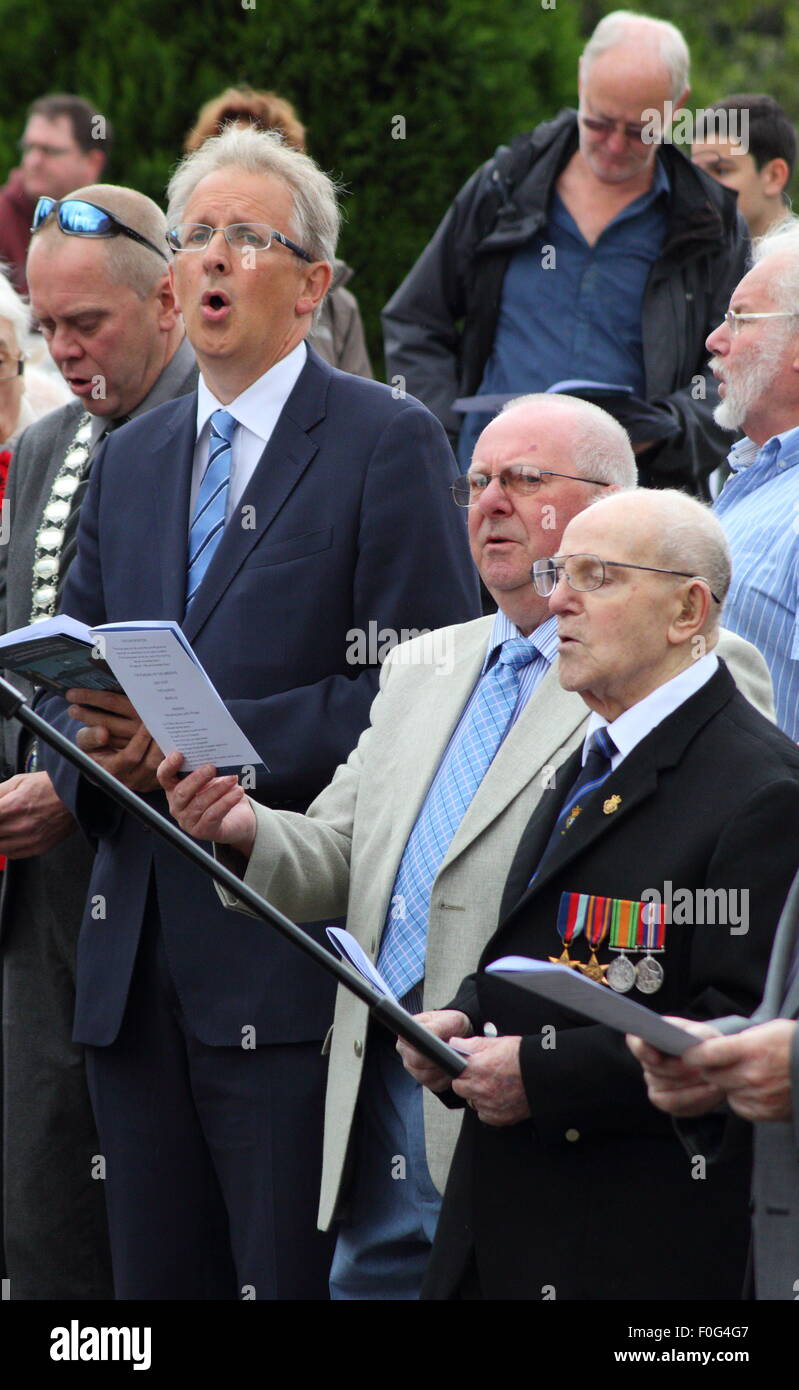 Hayfield, High Peak, Derbyshire, UK. 15 August 2015. Second World War