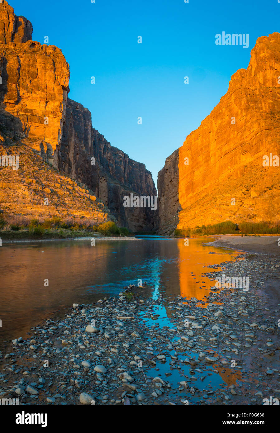 Big Bend National Park in Texas is the largest protected area of Chihuahuan Desert the United States. Stock Photo