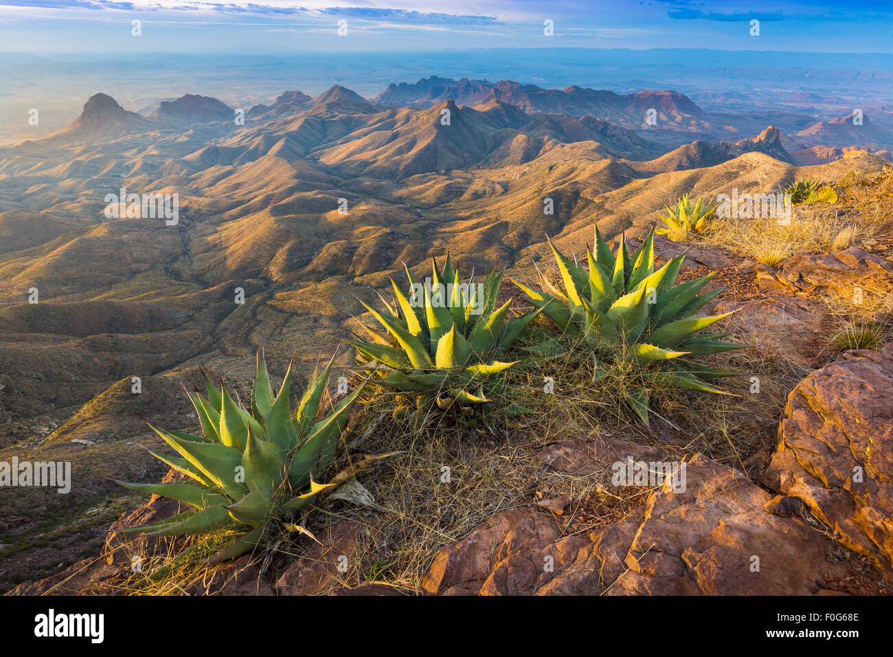 Big Bend National Park in Texas is the largest protected area of Chihuahuan Desert the United States. Stock Photo