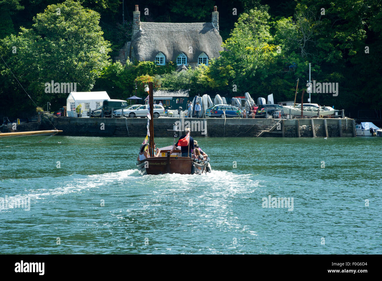 Greenway ferry from Dittisham, River Dart, Devon, England Stock Photo Alamy