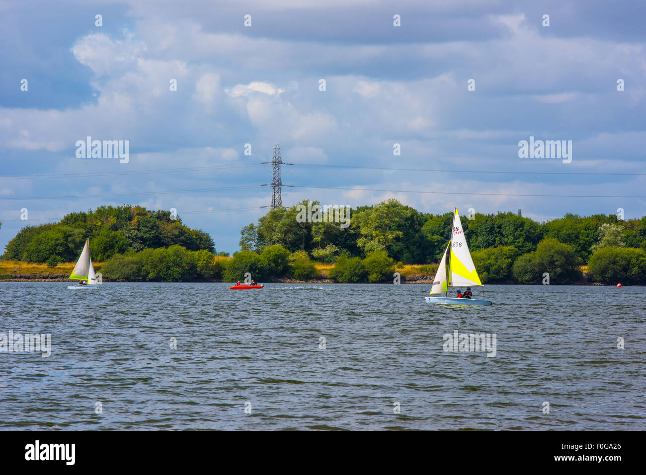 People sailing on the Reservoir at Chasewater Country Park lichfield