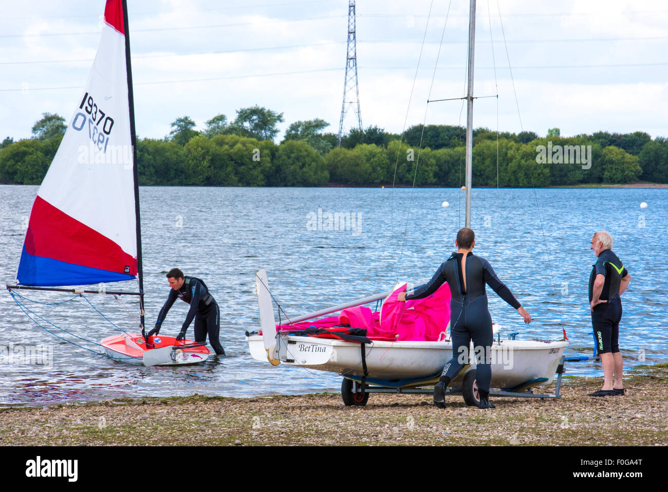 People sailing on the Reservoir at Chasewater Country Park lichfield