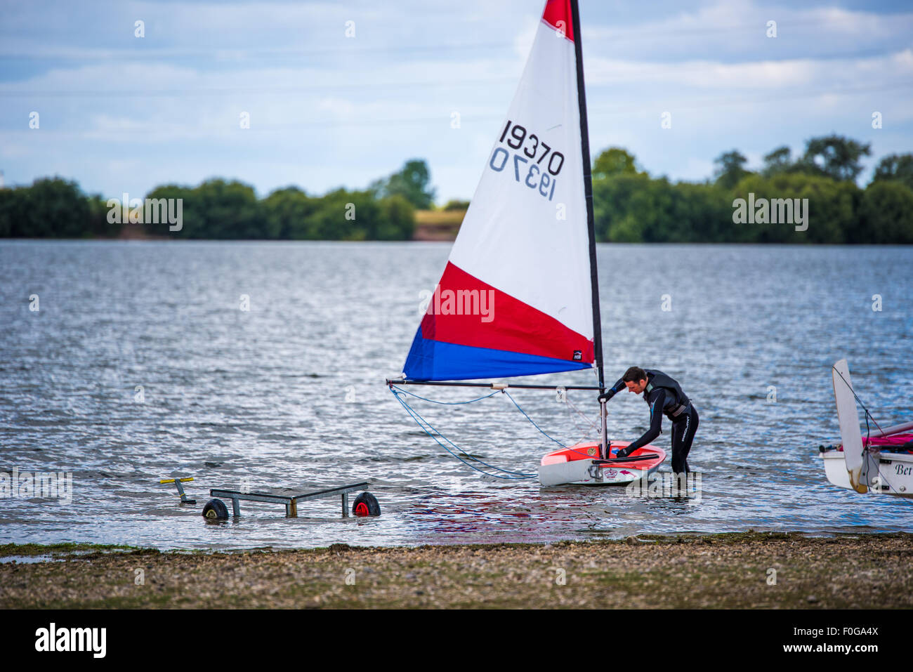 People sailing on the Reservoir at Chasewater Country Park lichfield