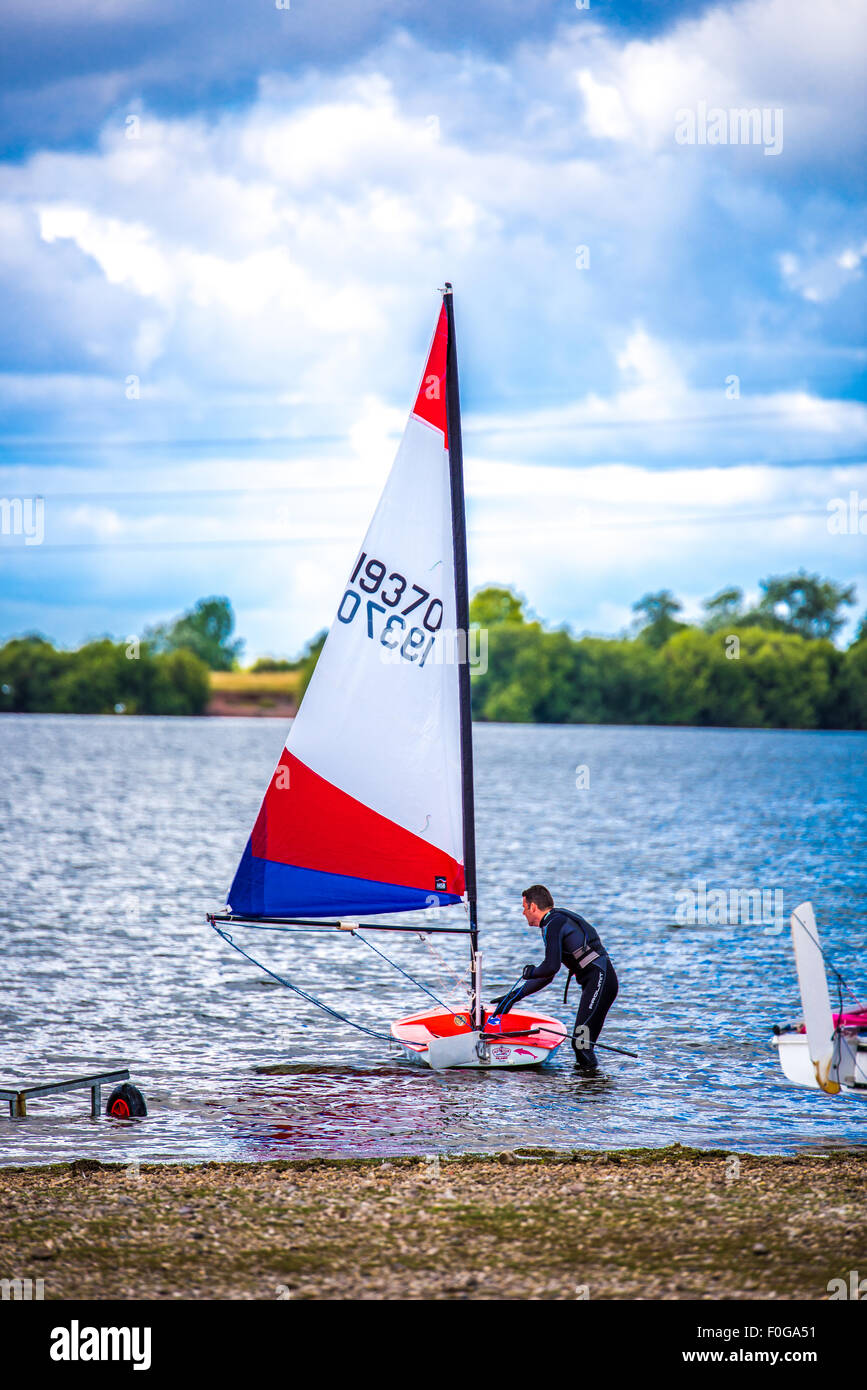 People sailing on the Reservoir at Chasewater Country Park lichfield