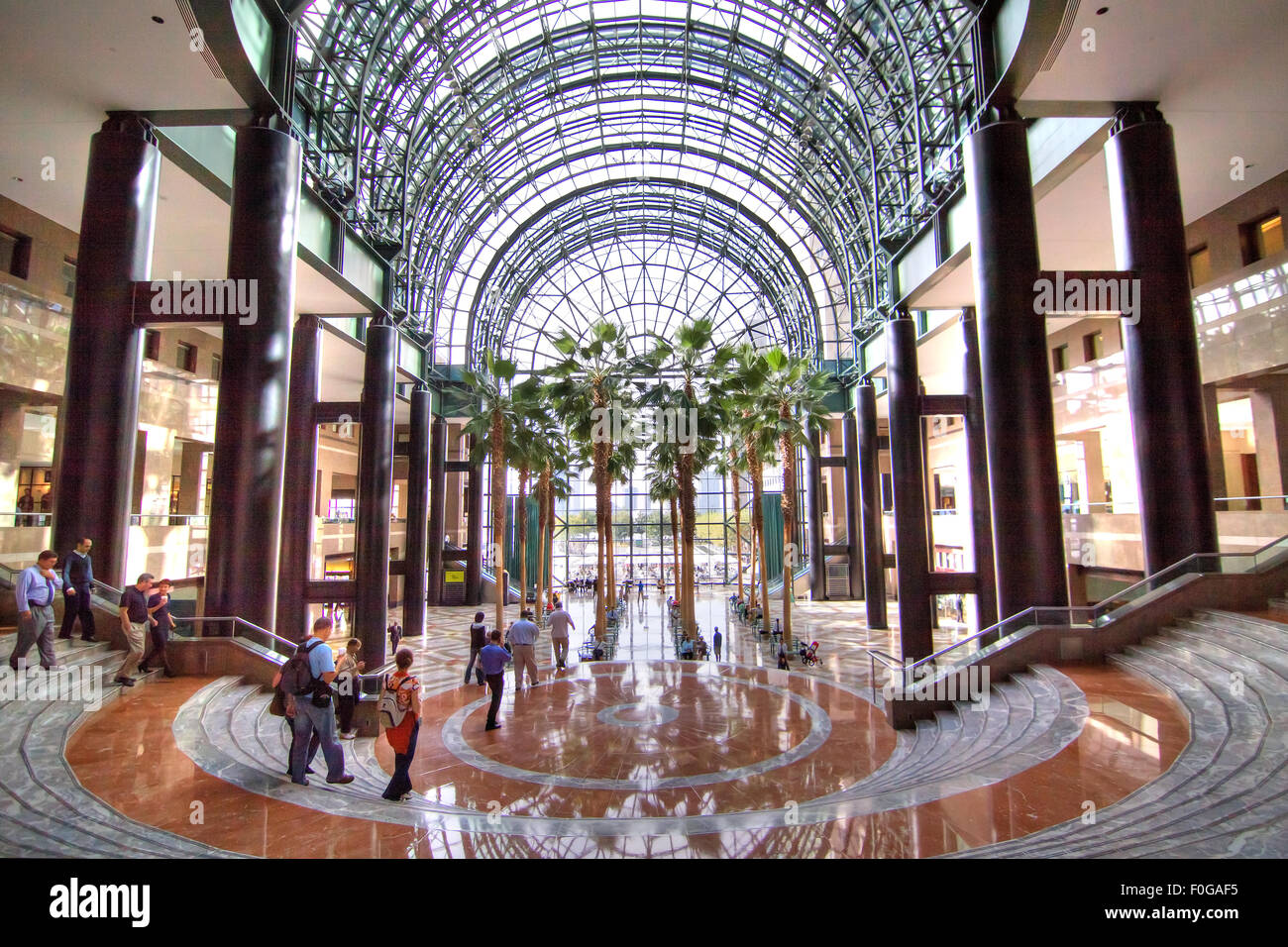 Winter garden of the World Financial Center in New York City's Battery