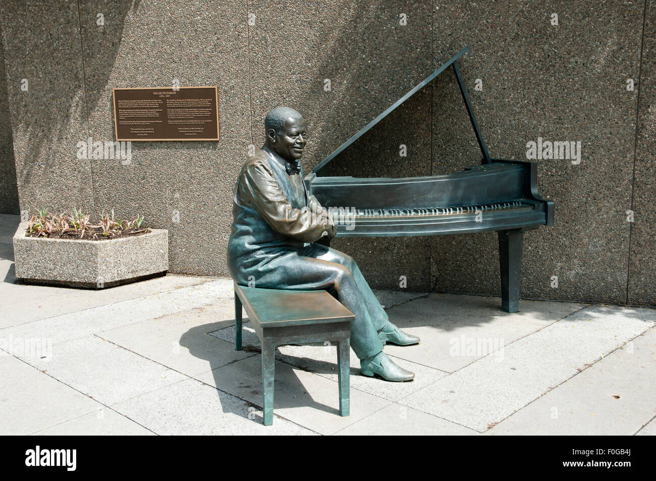 Oscar Peterson Statue - Ottawa - Canada Stock Photo
