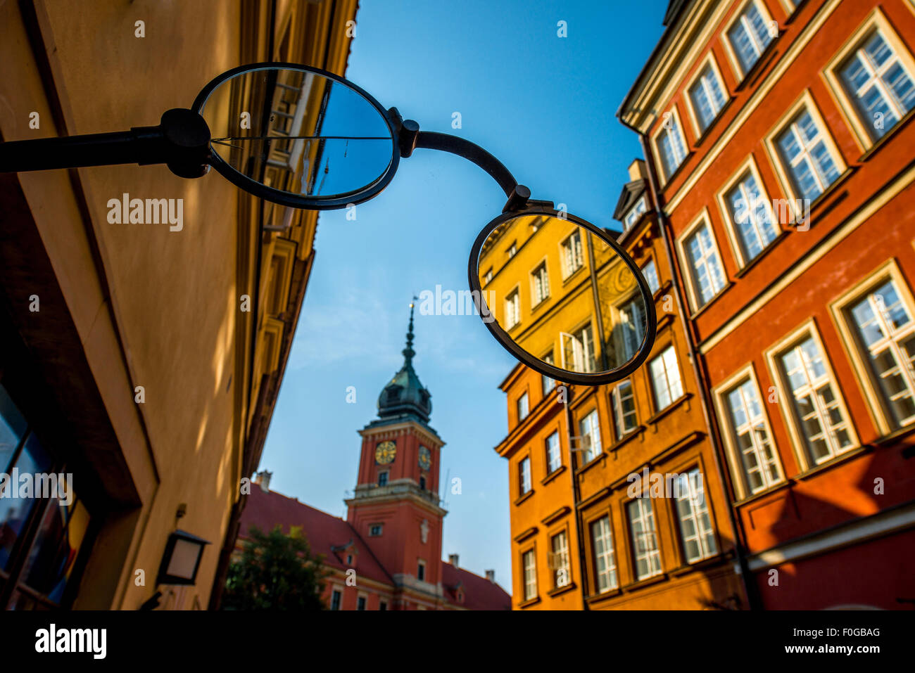 Old town in Warsaw Stock Photo