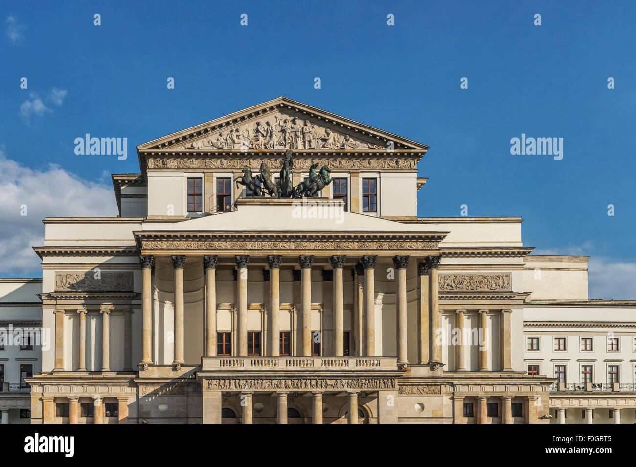 The Teatr Wielki (Grand Theater) is the largest theater in Warsaw, built from 1825 to 1833, Masovian, Poland, Europe Stock Photo