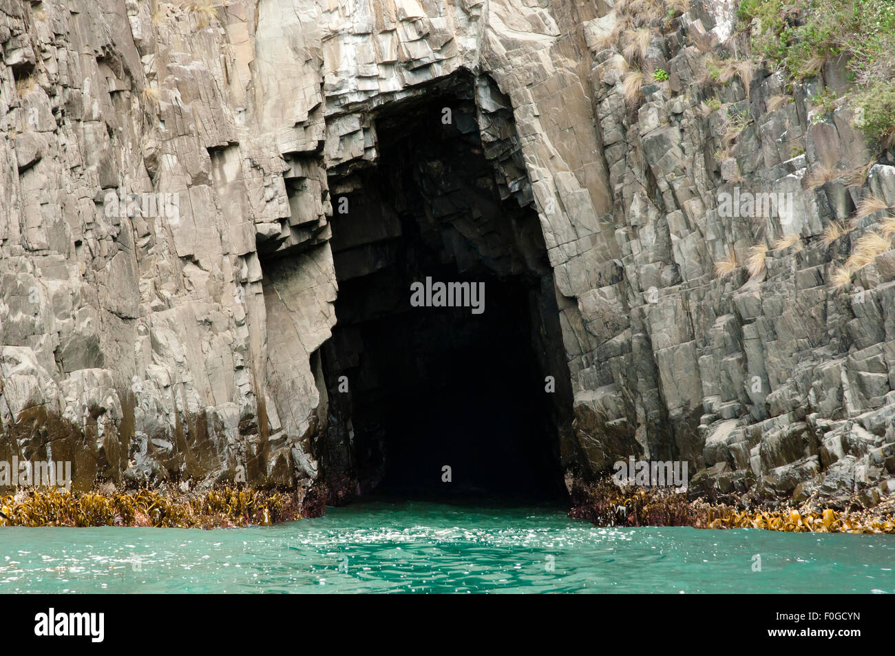 Bruny Island Cave - Tasmania - Australia Stock Photo