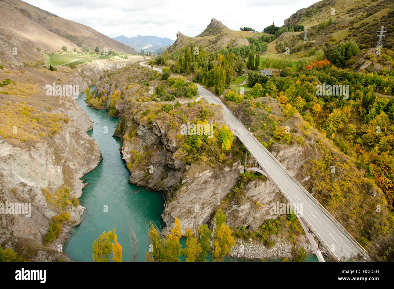 Kawarau River - New Zealand Stock Photo