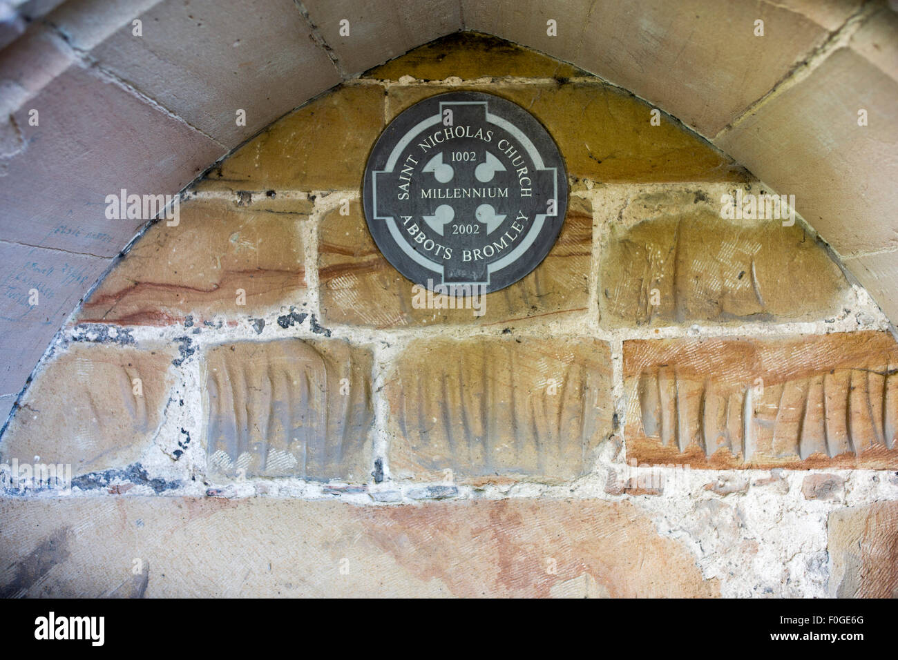 St Nicholas Church Abbots Bromley Stock Photo