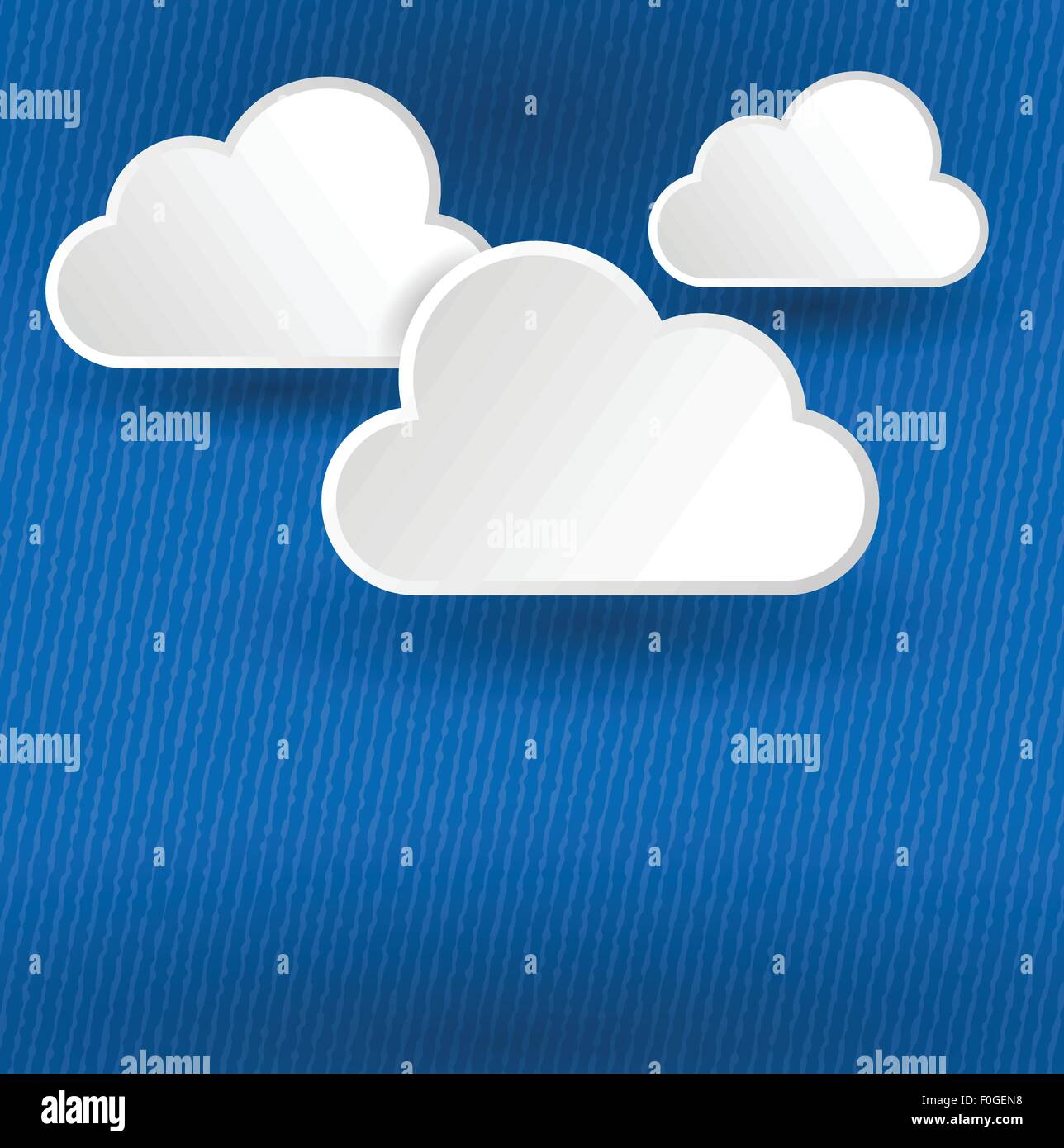 abstract blue sky clouds background vector illustration Stock Vector