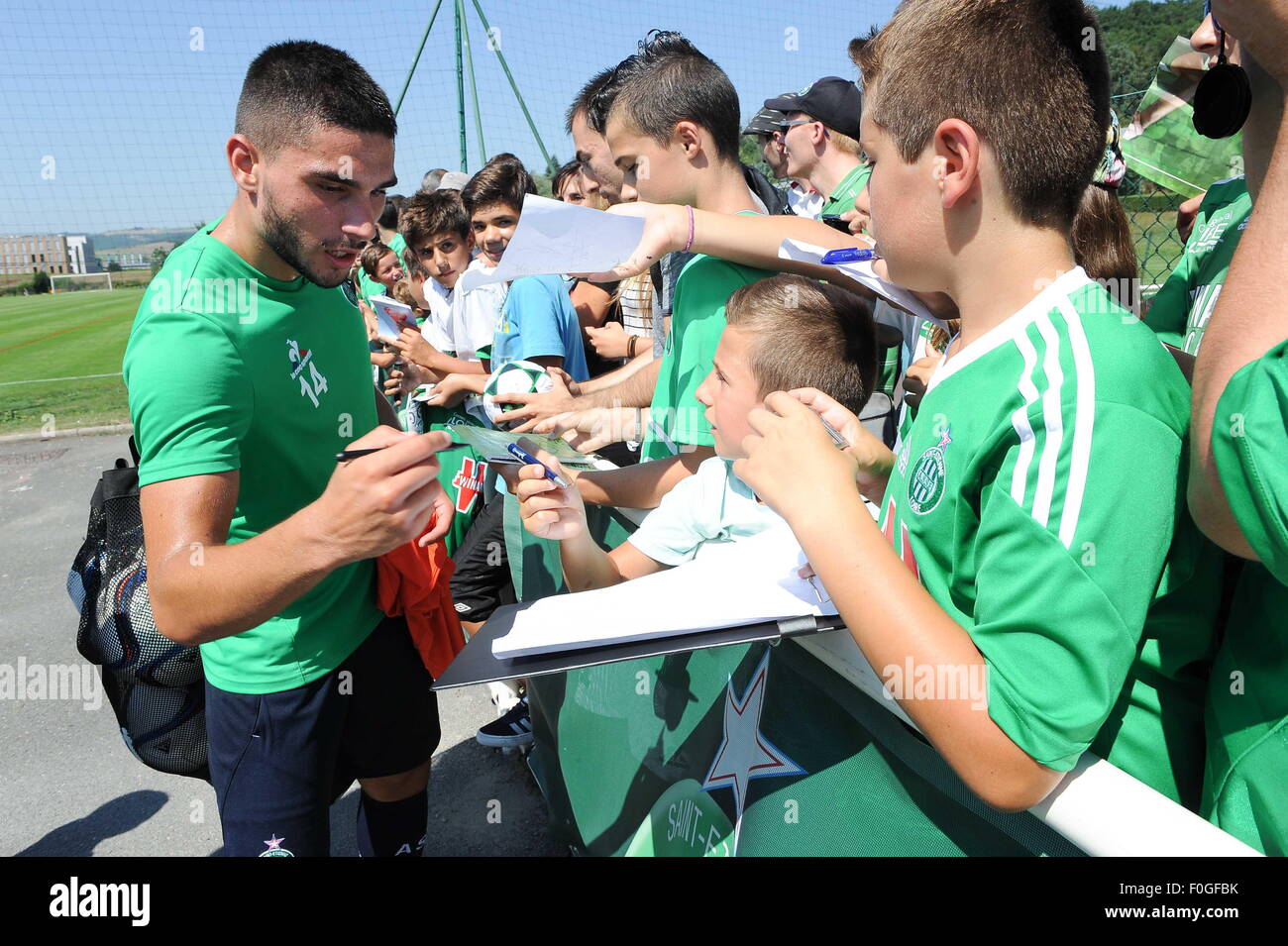 Neal Maupay 12 08 2015 Entrainement De Saint Etienne Ligue 1 Stock Photo Alamy