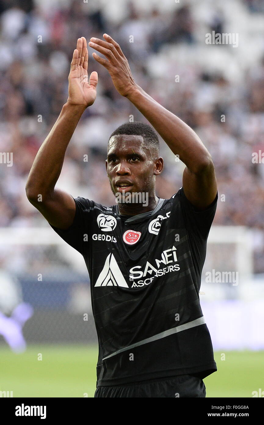 joie Theoson Jordan SIEBATCHEU - 09.08.2015 - Bordeaux/Reims - journee Ligue 1.Photo : Nolwenn Le Gouic/Icon Sport Photo - Alamy