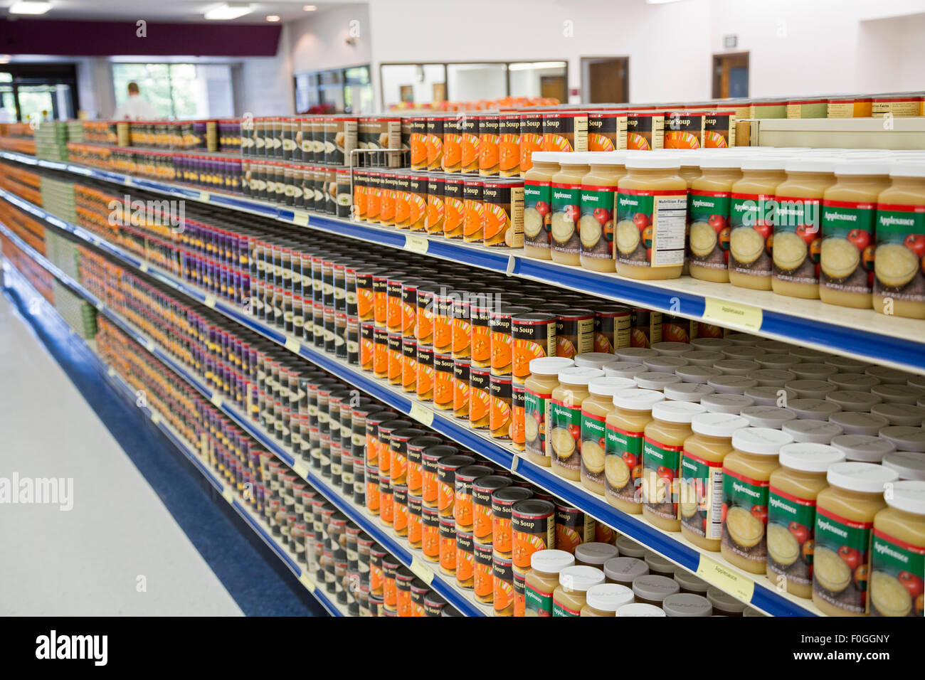 Salt Lake City, Utah - The Bishop's Storehouse (food pantry) at the Mormon Church's Welfare Square. Stock Photo