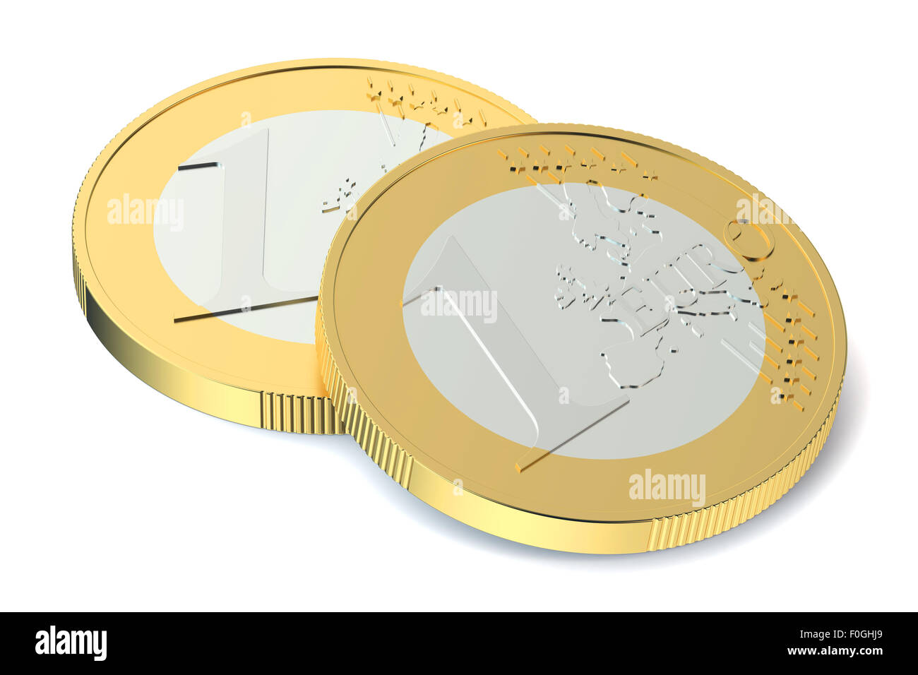 Stack euro coins one hi-res stock photography and images - Alamy